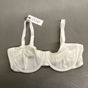 CUUP The Balconette Mesh Bra in Black Mesh 38C